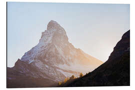 Tableau en aluminium Cervin dans le Valais en Suisse