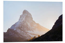 Hartschaumbild Matterhorn im Wallis in der Schweiz