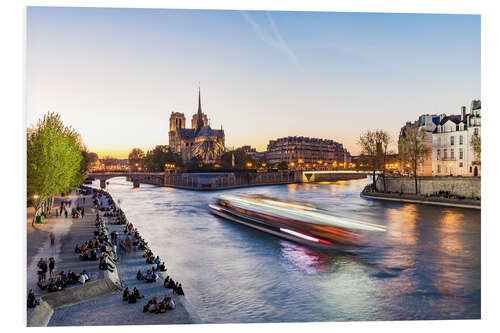 Tableau en PVC Notre-Dame de Paris sur l'île de la Cité