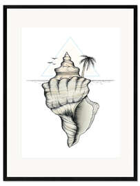 Framed art print Secret island