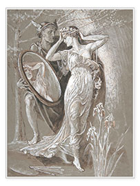 Wandbild  Der Spiegel der Venus - Walter Crane