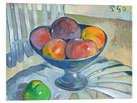 Foam board print Fruit bowl on a garden chair