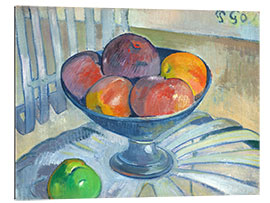 Gallery print Fruit bowl on a garden chair