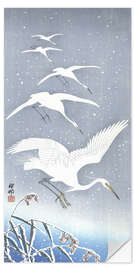 Sisustustarra Heron in the snow