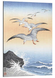 Magnettafel Fünf Seemöwen über stürmischer See