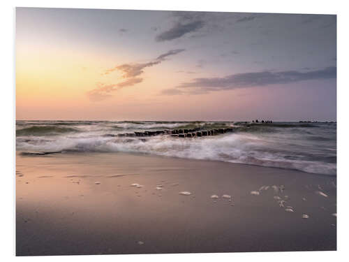 Foam board print Stormy Baltic Sea