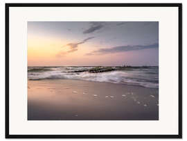 Gerahmter Kunstdruck Stürmische Ostsee