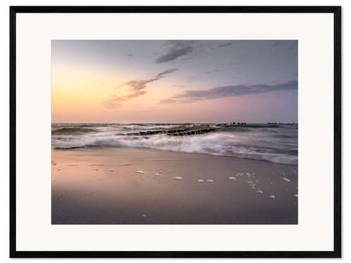 Framed art print Stormy Baltic Sea