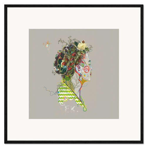 Stampa artistica con cornice Frida Kahlo Floral Face II