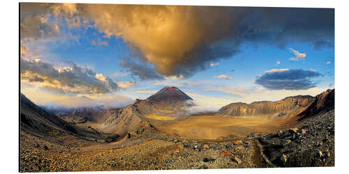 Aluminiumsbilde Volcano Mount Ngauruhoe Tongariro NP New Zealand