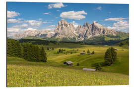 Tableau en aluminium L'été dans les Dolomites