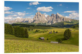 Foam board print Summer in the Dolomites