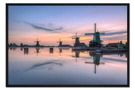 Gerahmter Kunstdruck Zaanse Schans Holland