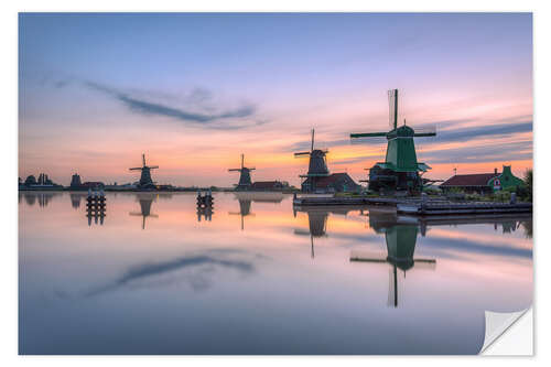 Selvklebende plakat Zaanse Schans Holland