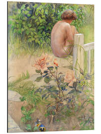 Magnettafel Rücken und Rose