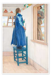 Wall print Suzanne and Someone Else - Carl Larsson