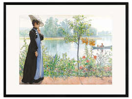 Ingelijste kunstdruk Karin by the shore