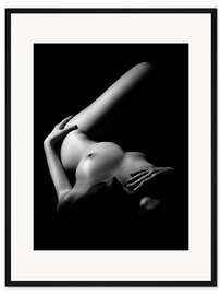 Gerahmter Kunstdruck Ruhender Akt