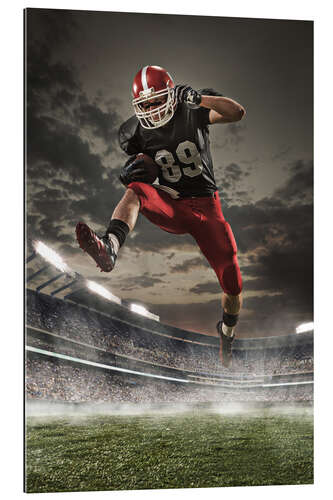 Gallery print football player in action