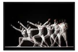 Gerahmter Kunstdruck Fechtsport