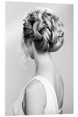 Acrylic print Beautiful braiding hairstyle