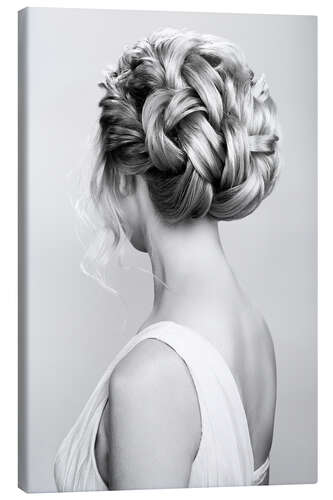 Canvas-taulu Beautiful braiding hairstyle
