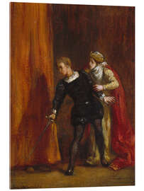 Acrylic print Hamlet and his mother