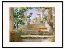 Impresión de arte enmarcada Logia en Ravello