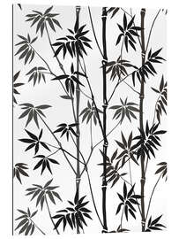 Gallery print Bamboo black / white