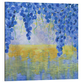 Magnettafel Reben über Wasser