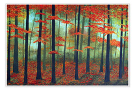Obraz  Forest dawn - Herb Dickinson