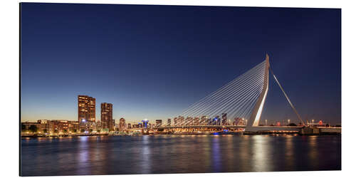 Tableau en aluminium Skyline de Rotterdam