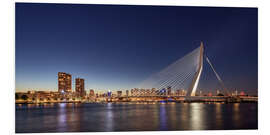 Foam board print Rotterdam skyline panorama