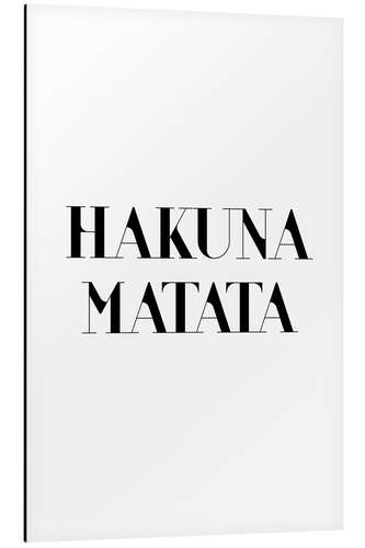 Aluminium print Hakuna matata