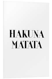 Hartschaumbild Hakuna Matata