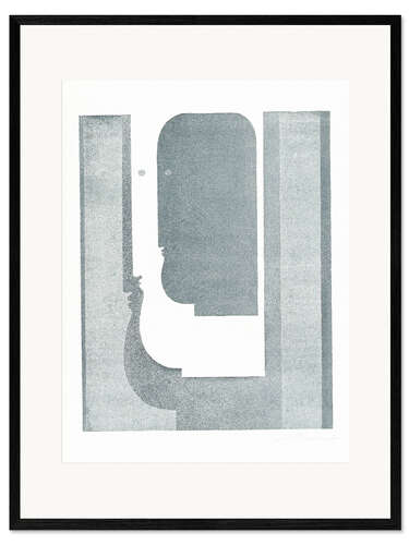 Innrammet kunsttrykk Three vertical profiles