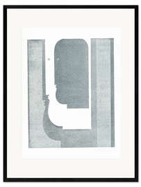 Innrammet kunsttrykk Three vertical profiles