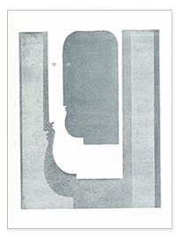Wall print Three Vertical Profiles - Oskar Schlemmer