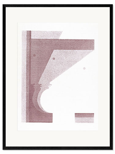 Innrammet kunsttrykk Three Profiles, the One in the Middle Vertical