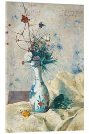 Acrylic print Still life with flowers