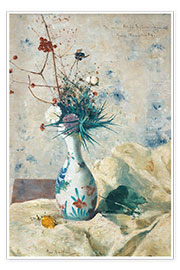 Kunstwerk  Still life with flowers - Karl Fredrik Nordström