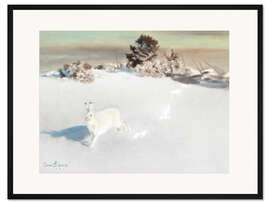 Gerahmter Kunstdruck  Winterlandschaft bei Gardesgard