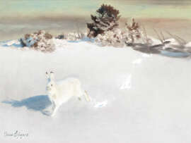 Magnettafel  Winterlandschaft bei Gardesgard