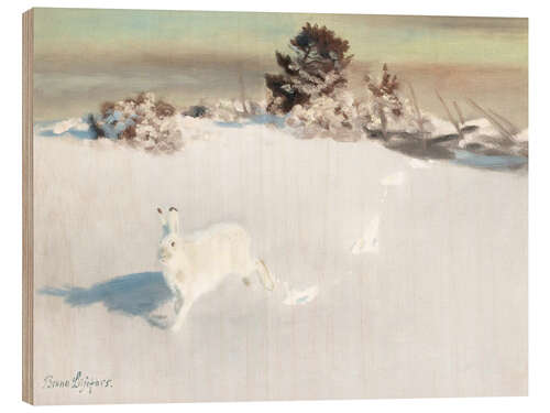 Puutaulu Winter landscape at Gardesgard