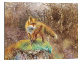 Gallery print Fox in an autumn landscape