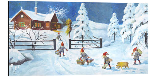 Gallery print Winter Landscape with Nisse