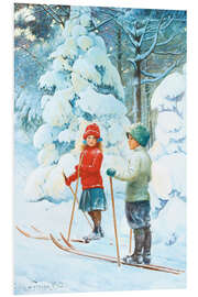 PVC-taulu Skiing children