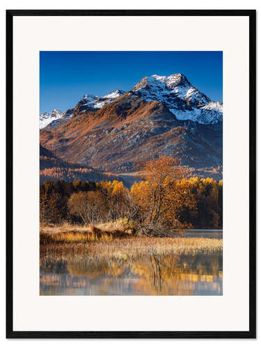 Framed art print Autumn morning mood in the mountains