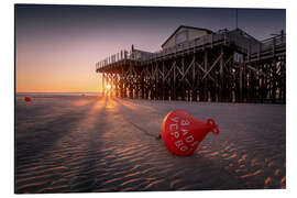 Aluminiumsbilde St. Peter Ording | Sunset at the sea