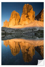 Wall sticker Tre Cime di Lavaredo - Italy